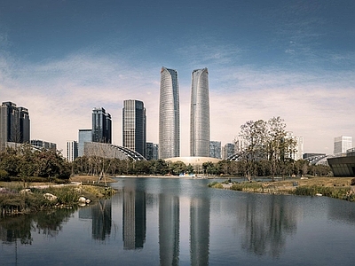 现代城市背景
