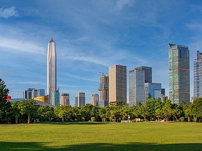 现代城市背景