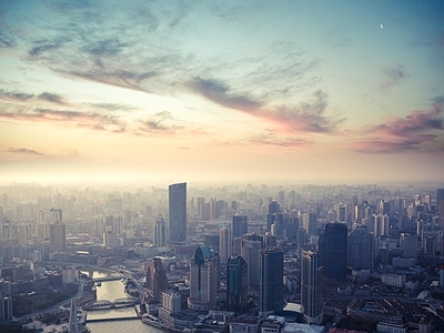 现代城市背景