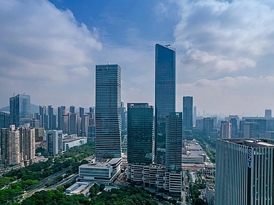 现代城市背景