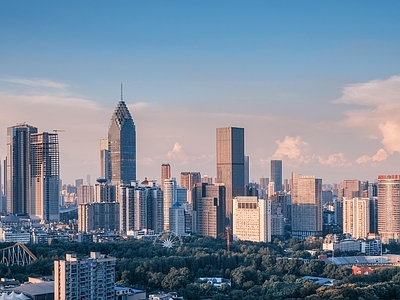 现代城市背景