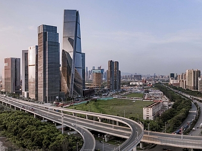 现代城市背景