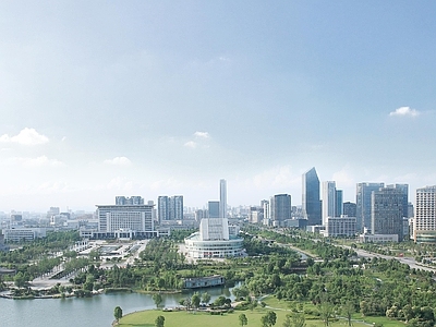 现代城市背景