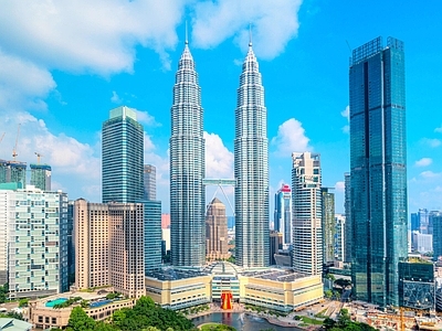 现代城市背景