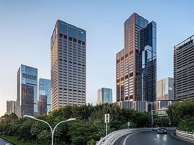 现代城市背景