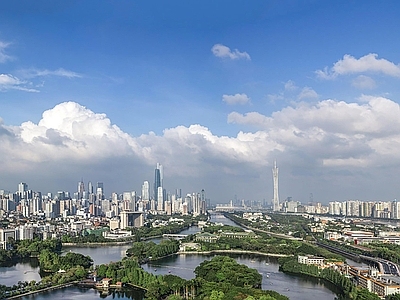 现代城市背景