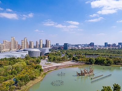 现代城市背景