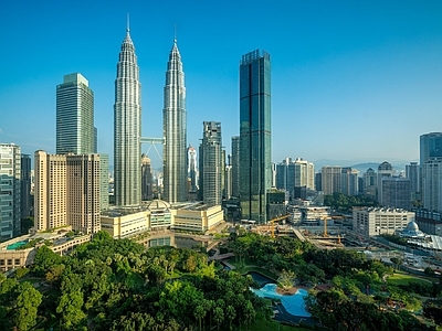 现代城市背景