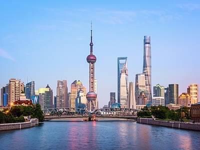 现代城市背景