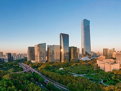 现代城市背景