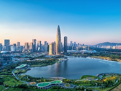 现代城市背景