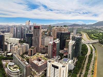 现代城市背景