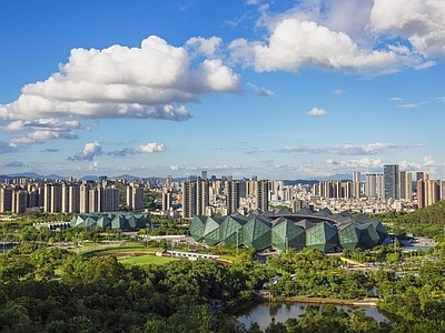 现代城市背景