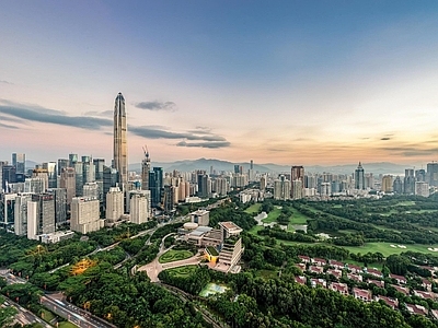 现代城市背景