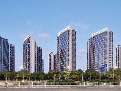 现代城市背景