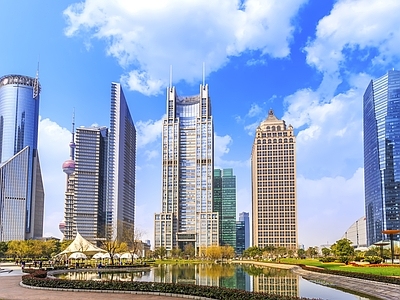 现代城市背景