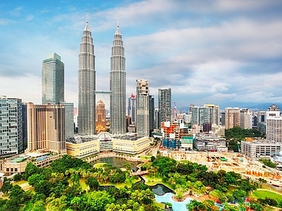 现代城市背景
