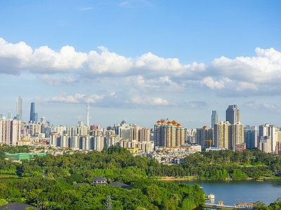现代城市背景