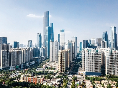 现代城市背景