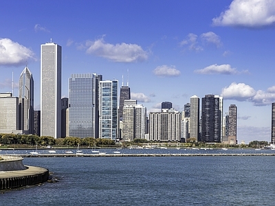 现代城市背景