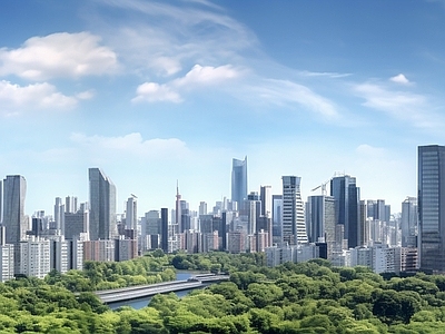 现代城市背景