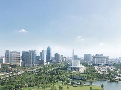 现代城市背景
