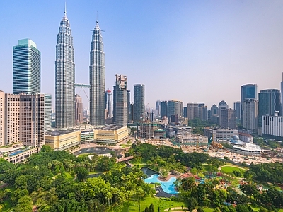 现代城市背景