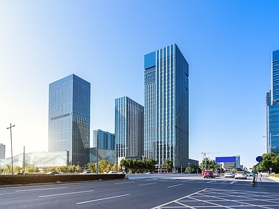 现代城市背景
