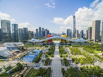 现代城市背景