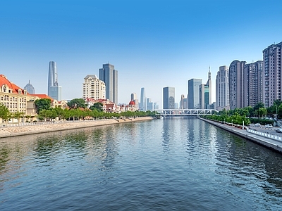现代城市背景