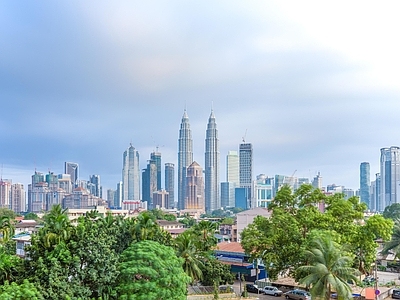 现代城市背景