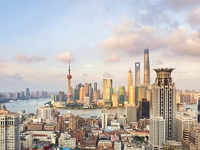现代城市背景