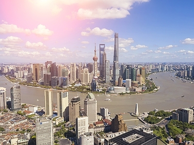 现代城市背景