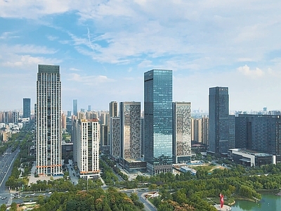 现代城市背景