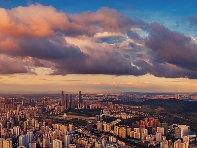 现代城市背景