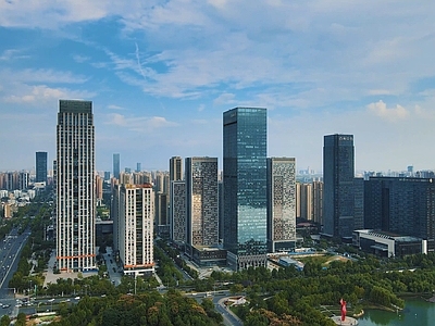 现代城市背景