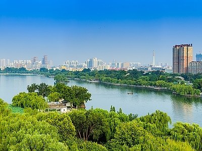 现代城市背景