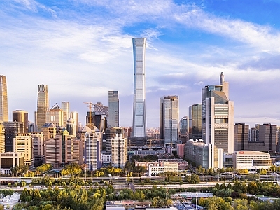 现代城市背景