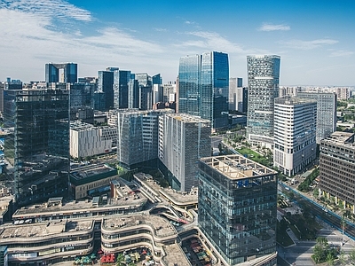 现代城市背景