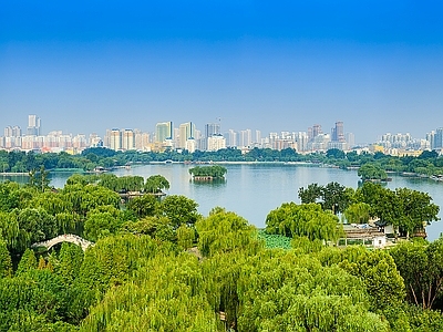 现代城市背景