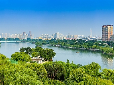 现代城市背景