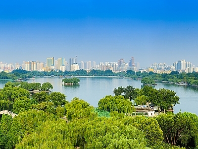 现代城市背景