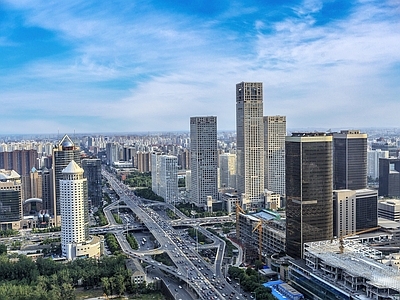 现代城市背景