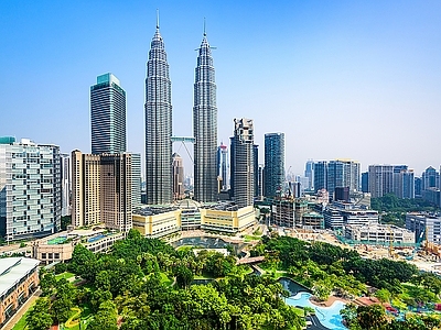 现代城市背景