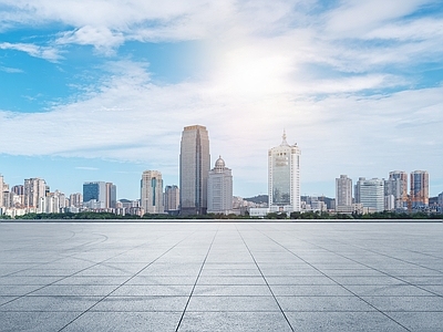 现代城市背景