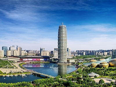现代城市背景
