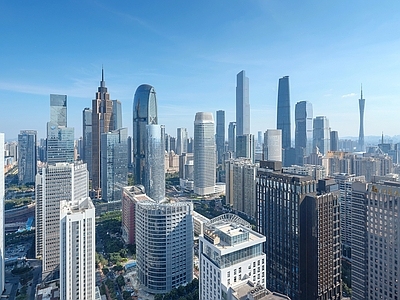现代城市背景