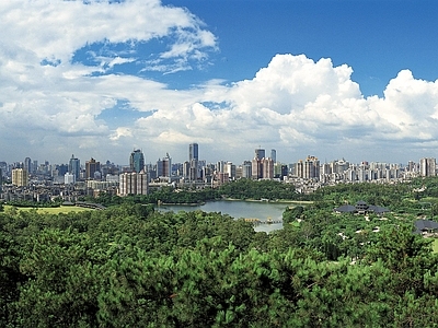现代城市背景