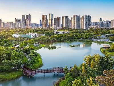 现代城市背景
