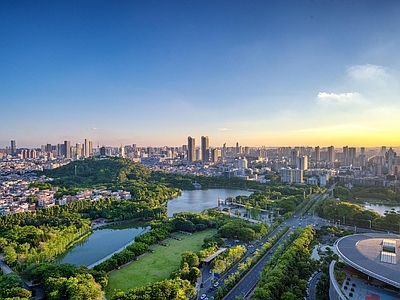 现代城市背景